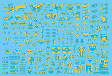 Delpi Decal Zeon Universal Gold Holo Water Decal