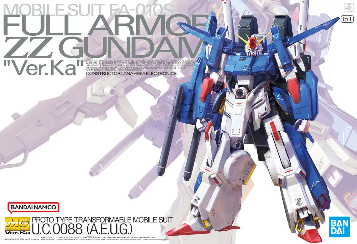 MG 1/100 Full Armor Double Zeta Ver KA. – The Gunpla Hermits Shop
