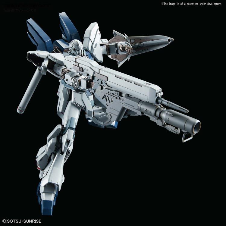 Kit Maquette Bandai Hobby Gundam Narrative Ver. Sinanju Stein MG 1/100 - Modèle Intermédiaire - Fusil Et Bouclier Avec Lance-Grenade - Collection Gundam