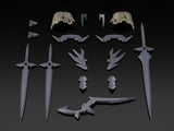 30 Minutes Fantasy Class-Up Armor Rosan Assassin Slash Accessory Set
