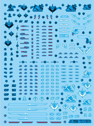 RG AKATSUKI WATER DECAL [TYPE: Normal]