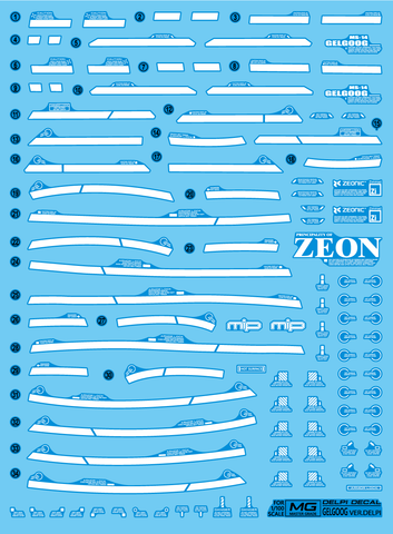 MG GELGOOG DELPI CUSTOM WATER DECAL