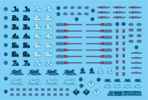 RG SHIRANUI WATER DECAL [TYPE: Normal]